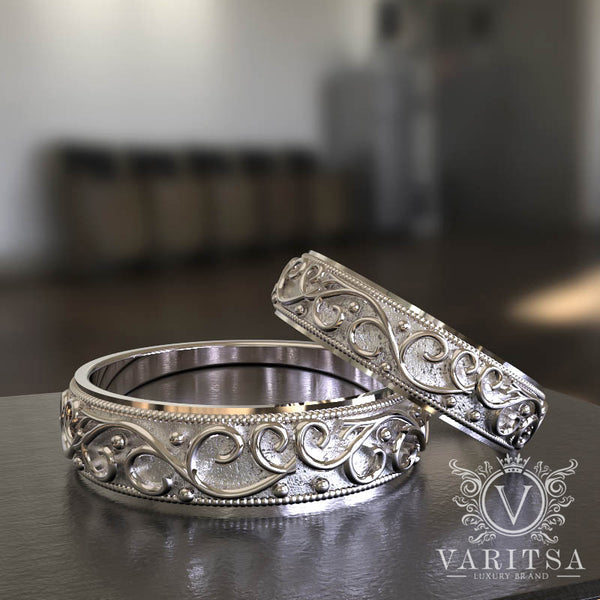 Gold Wedding Bands - 10GG80